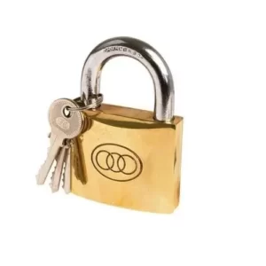 Rectangular 50mm Tri-Coikur Brass Padlock